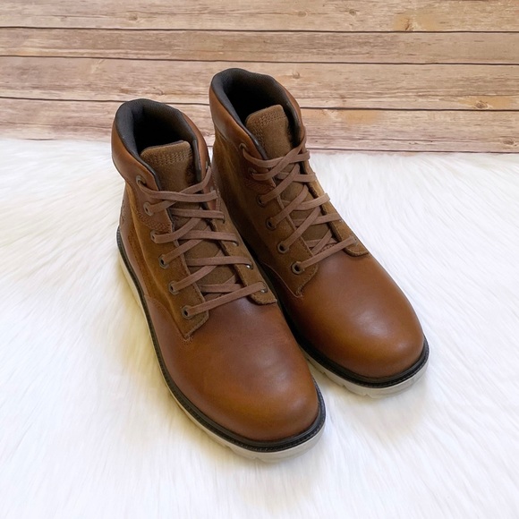 Timberland Men’s Walden Park 6 Inch Waterproof Medium Brown Leather Boots - Picture 5 of 7